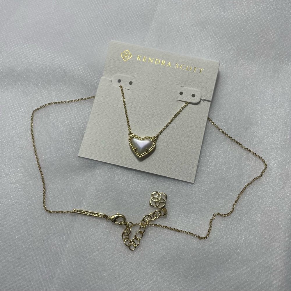 Kendra Scott Gold Chain with Silver Heart Necklace